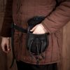 Medieval Sporran with Braided Tassels Handcrafted Genuine Leather