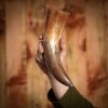 Medieval Viking Drinking Horn with Natural Finish Handcrafted Genuine Ox Horn