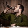 The Charred Crescents Drinking Horn Handcrafted from Genuine Ox Horn