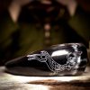 Roebuck Drinking Horn Engraved Handcrafted Genuine Ox Horn