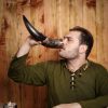 Medieval Viking Drinking Horn Natural Design Handcrafted Genuine Ox Horn
