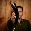Medieval Viking Drinking Horn with Brass Fittings Handcrafted Genuine Ox Horn