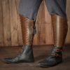 Ranger of the Woods Genuine Leather Greaves for Leg Protection