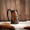 Medieval Viking Horn Tankard Beer Mug Handcrafted Genuine Ox Horn