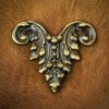 Antique Brass Royal Leather Mount Fully Functional Accessory