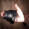 Medieval Leather Belt with Lustrous Steel Ring Buckle