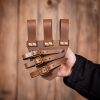 Tri Buckle Angled Sword Frog Genuine Leathercraft