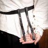 Medieval Sword Hanging Paired Belts Crafted from Genuine Leather