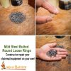 Mild Steel Loose Rings, Butted Round Rings, 9 mm 16 gauge, Craft and Repair Chainmail Armour