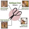 Antique Iron Hand Forged Scissors Fully Functional Medieval Accessory