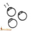 Mild Steel Loose Rings, Round Rings with Dome Rivets, 9 mm 16 gauge, Craft and Repair Chainmail Armour