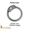 Mild Steel Loose Rings, Round Rings with Dome Rivets, 9 mm 16 gauge, Craft and Repair Chainmail Armour