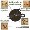 Antique Iron Hand Forged Scissors Fully Functional Medieval Accessory