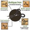 Antique Iron Hand Forged Scissors Fully Functional Medieval Accessory