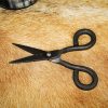 Antique Iron Hand Forged Scissors Fully Functional Medieval Accessory