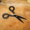 Antique Iron Hand Forged Scissors Fully Functional Medieval Accessory