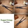 Rugged Vintage Hand Forged Large Iron Pliers Camp Kit Gear