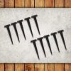 Hand Forged Iron Nails Set of 10 Pieces Fully Functional Accessory
