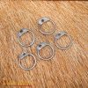 Mild Steel Loose Rings, Round Rings with Dome Rivets, 9 mm 18 gauge, Craft and Repair Chainmail Armour