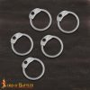 Mild Steel Loose Rings, Round Rings with Dome Rivets, 9 mm 18 gauge, Craft and Repair Chainmail Armour