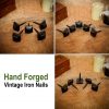 Hand Forged Vintage Iron Nails Set of 5 Pieces