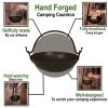 Hand Forged Cauldron Fully Functional Iron Camping Accessory