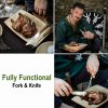 Handcrafted Fully Functional Knife and Fork Cutlery Set Stainless Steel