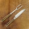 Handcrafted Fully Functional Knife and Fork Cutlery Set Stainless Steel