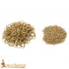 Solid Brass Loose Rings, Round Rings with Dome Rivets, 6 mm 18 gauge, Craft and Repair Chainmail Armour
