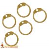Solid Brass Loose Rings, Round Rings with Dome Rivets, 6 mm 18 gauge, Craft and Repair Chainmail Armour