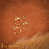 Solid Brass Loose Rings, Round Rings with Dome Rivets, 6 mm 18 gauge, Craft and Repair Chainmail Armour