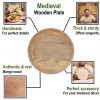 Medieval Wooden Plate Hand Crafted  Useful Hardwood Cutlery
