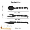 Hand Forged Medieval Cutlery Set Spoon, Fork and knife