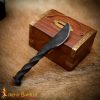 Hand Forged Railroad Spike Knife with Twisted Handle