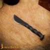 Hand Forged Railroad Spike Knife with Twisted Handle