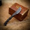 Hand Forged Railroad Spike Knife with Twisted Handle