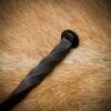 Hand Forged Railroad Spike Knife with Twisted Handle