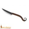Hand Forged Functional Knife with Leather Wrapped Handle