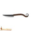 Hand Forged Functional Knife with Leather Wrapped Handle