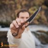 Hand Forged Functional Knife with Leather Wrapped Handle