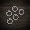 Mild Steel Loose Rings, Flat Rings with Dome Rivets, 6 mm 18 gauge, Craft and Repair Chainmail Armour