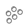 Mild Steel Loose Rings, Flat Rings with Dome Rivets, 6 mm 18 gauge, Craft and Repair Chainmail Armour