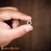Mild Steel Loose Rings, Flat Rings with Dome Rivets, 6 mm 18 gauge, Craft and Repair Chainmail Armour