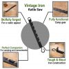 Vintage Iron Kettle Saw Adjustable Cauldron Hook