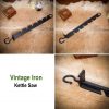 Vintage Iron Kettle Saw Adjustable Cauldron Hook