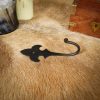 Fleur de Lis Hand Forged Vintage Wall Hook