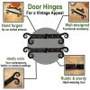 Medieval Chest Hinges Pair / Hand Forged Iron Rustic Door Hinge