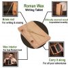 Roman Wax Tablet with Pure Brass Stylus Functional Wooden Accessory