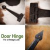 Medieval Chest Hinges / Hand Forged Iron Rustic Door Hinge