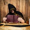 The Mythical Wanderer Brown Leather Scroll Journal